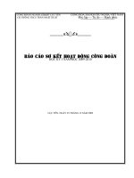 BC sơ kết HĐ Công đoàn kỳ I