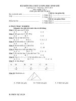 đề thi HS giỏi lớp 1 kì I