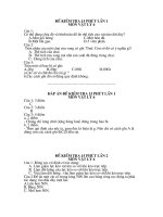 Bài giảng Đề KT Vât Lý cả năm