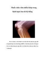 Thuốc chữa viêm nhiều khớp trong bệnh lupus ban đỏ hệ thống