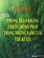 Bài giảng LS 8 - tiet 41