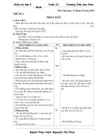 Bài giảng giao an lop 3 tuan 21