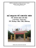 Tài liệu KH tổ KHXH