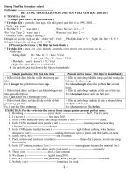 Tài liệu ĐỀ CƯƠNG THAM KHAO AV9 HKI