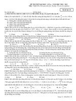 Bài giảng Đề thi thử đại học vật lý 2011- 4