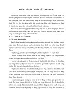 NHữNG VấN Đề CƠ BảN Về TUYểN DụNG