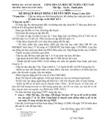 Bài giảng Kế hoạch CM tháng 12 _ Năm học 2010-2011