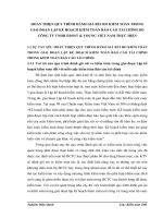 HOÀN THIỆN QUY TRÌNH ĐÁNH GIÁ RỦI RO KIỂM TOÁN TRONG GIAI ĐOẠN LẬP KẾ HOẠCH KIỂM TOÁN BÁO CÁO TÀI CHÍNH DO CÔNG TY TNHH ERNST & YOUNG VIỆT NAM THỰC HIỆN