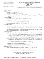 Gián án Đề thi số 03 và đáp án