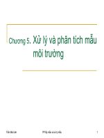 Xử lý và phân tích mẫu  môi trường