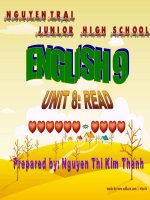 Bài soạn unit 8 read