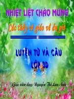 Luyện từ và câu: Ôn từ chỉ đặc điểm- ôn tập câu Ai thế nào?