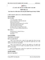 Đề cương ôn thi TNTHPT và ĐH-CĐ môn Địa lý