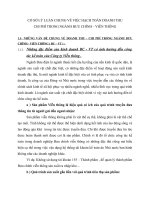 CƠ SỞ LÝ LUẬN CHUNG VỀ VIỆC HẠCH TOÁN DOANH THU