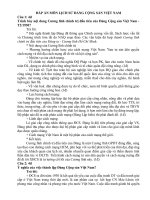 Bài soạn dap an lich su dang