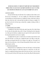 ĐÁNH GIÁ CHUNG VÀ MỘT SỐ Ý KIẾN ĐỀ XUẤT NHẰM HOÀN THIỆN CÔNG TÁC KẾ TOÁN TẬP HỢP CHI PHÍ SẢN XUẤT VÀ TÍNH GIÁ THÀNH SẢN PHẨM XÂY LẮP TẠI XÍ NGHIỆP XÂY LẮP 24