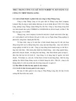 THỰC TRẠNG CÔNG TÁC KẾ TOÁN NGHIỆP VỤ BÁN HÀNG TẠI CÔNG TY THÉP THĂNG LONG