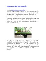 Monitor LCD: Mạch khởi động nguồn