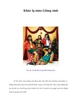 Khác lạ mùa Giáng sinh Giáng sinh. Ở Việt Nam,