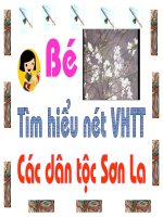 Gián án Trò chơi: Bé tìm hiểu nét VHTT các dân tộc Tây Bắc