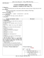 Gián án giao an anh 7 tuan 20