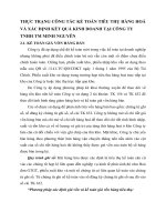 THỰC TRẠNG CÔNG TÁC KẾ TOÁN TIÊU THỤ HÀNG HOÁ VÀ XÁC ĐỊNH KẾT QUẢ KINH DOANH TẠI CÔNG TY TNHH TM MINH NGUYÊN