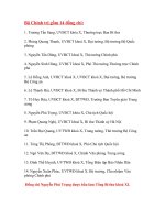 Bài soạn DANH SÁCH UV BCT VÀ BAN BÍ THƯ KHÓA XI