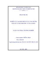 Nghiên cứu tạo đột biến cây cẩm chướng bằng xử lý kết hợp EMS và tia gamma 