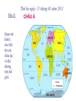 Bài soạn Châu Á (T1)