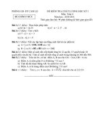 Gián án ĐỀ THI HKI  (2010-2011)