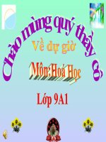 Bài soạn tính chất hóa học của kim loại