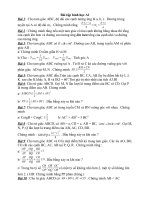 Bài soạn Bai tap hinh hoc