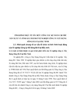 TÌNH HÌNH THỰC TẾ TỔ CHỨC CÔNG TÁC KẾ TOÁN CHI PHÍ SẢN XUẤT VÀ TÍNH GIÁ THÀNH Ở XÍ NGHIỆP CÔNG TY XÂY DỰNG SÔNG ĐÀ 8 TẠI BẮC NINH