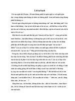 Gián án Lời tự bạch của tôi