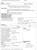 Bài giảng ĐẠI 8 TUẦN 5-9