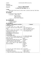 Bài giảng tiết 55 bài 6-Tiếng anh 6