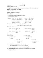 Bài soạn ôn luyện chiều