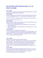 Bài soạn TSĐH De 4