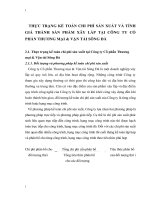 THỰC TRẠNG KẾ TOÁN CHI PHÍ SẢN XUẤT VÀ TÍNH GIÁ THÀNH SẢN PHẨM XÂY LẮP TẠI CÔNG TY CỔ PHẦN THƯƠNG MẠI