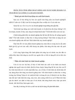 PHÂN TÍCH TÌNH HÌNH HOẠT ĐỘNG SẢN XUẤT KINH DOANH VÀ TÌNH HÌNH TÀI CHÍNH CỦA DOANH NGHIỆP