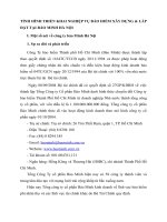 TÌNH HÌNH TRIỂN KHAI NGHIỆP VỤ BẢO HIỂM XÂY DỰNG & LẮP ĐẶT TẠI BẢO MINH HÀ NỘI