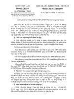 Bài soạn Điều chỉnh nội dung + Giới hạn ôn tập thi NLGV 2010 -2011