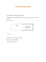 Bài giảng tạo liên kết