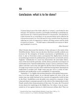 Conclusion - what is to be done