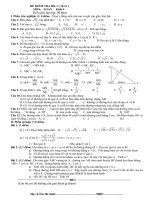Bài giảng Đề thi HK I toán 9