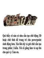 Bài soạn chữ động 3D