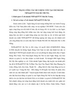 THỰC TRẠNG CÔNG TÁC HUY ĐỘNG VỐN TẠI CHI NHÁNH NHNo&PTNT HAI BÀ TRƯNG