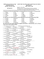 Tài liệu ĐỀ ÔN THI HSG SỐ 01