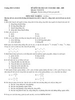 Tài liệu Đề thi HK I có đáp án _LÝ 8