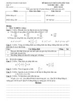 Bài soạn de khao sat chat luonh dau nam toan 7